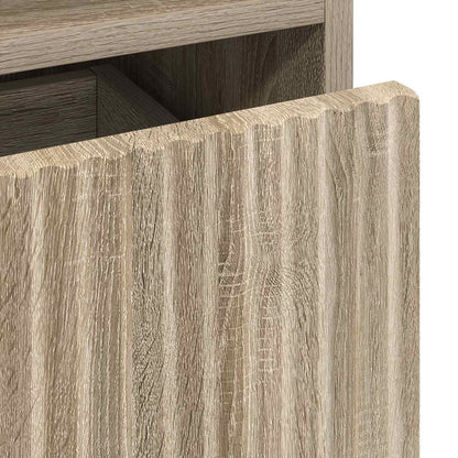 vidaXL Bedside Cabinet Sonoma oak 49 x 36 x 61 cm Engineered wood