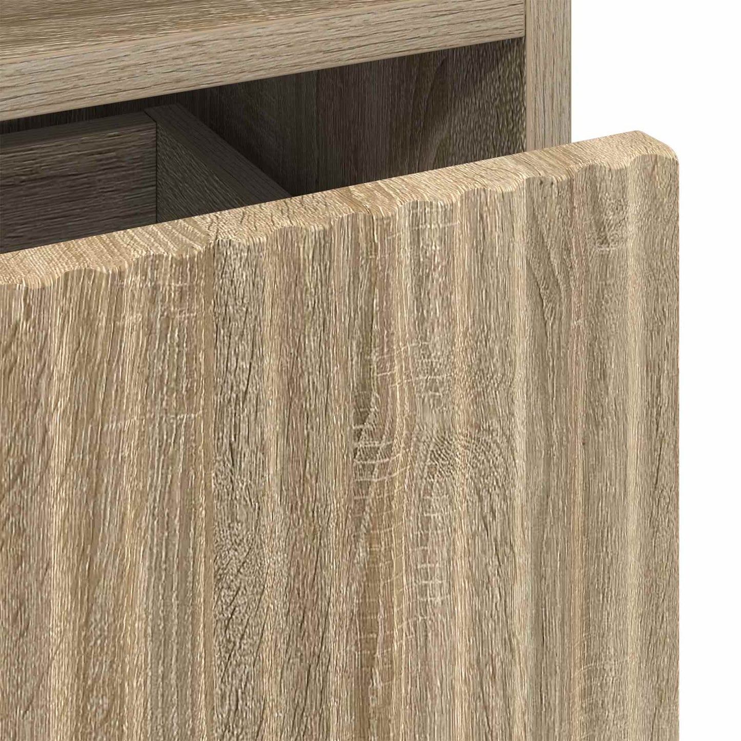vidaXL Bedside Cabinet with Drawer 2 pcs Sonoma oak 49 x 36 x 61 cm