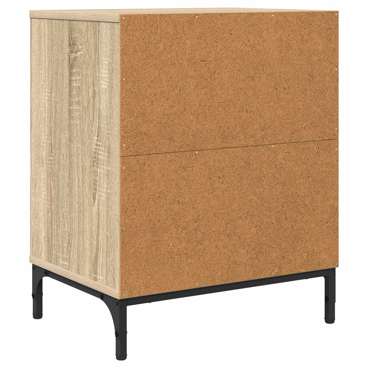 vidaXL Bedside Cabinet with Drawer 2 pcs Sonoma oak 49 x 36 x 61 cm
