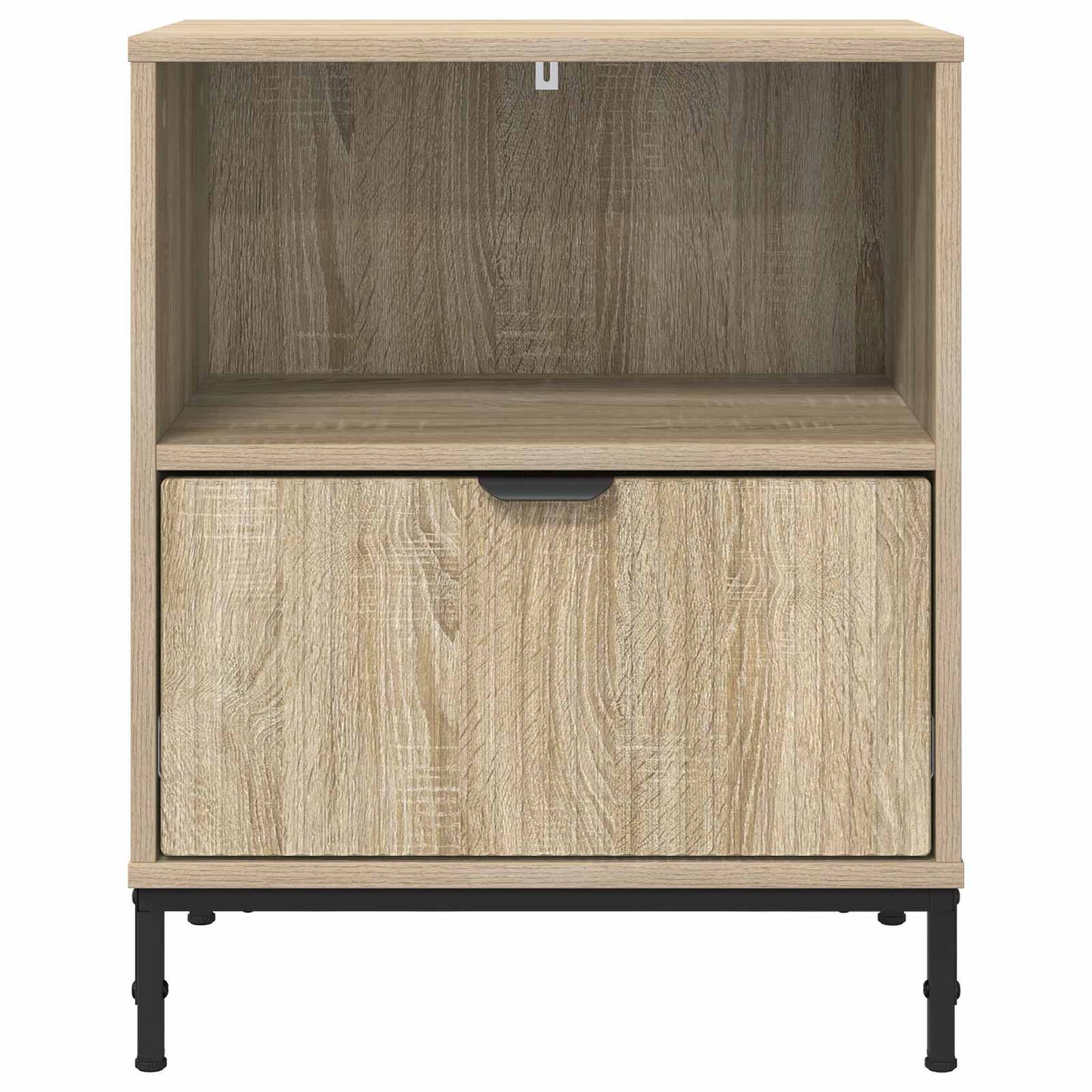vidaXL Bedside Cabinet with Drawer 2 pcs Sonoma oak 49 x 36 x 61 cm