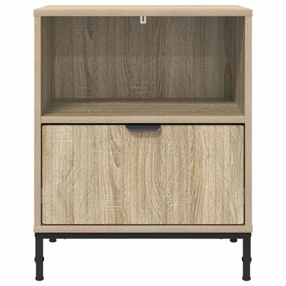 vidaXL Bedside Cabinet with Drawer 2 pcs Sonoma oak 49 x 36 x 61 cm