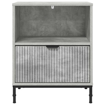 vidaXL Bedside Cabinet Concrete grey 49 x 36 x 61 cm Engineered wood