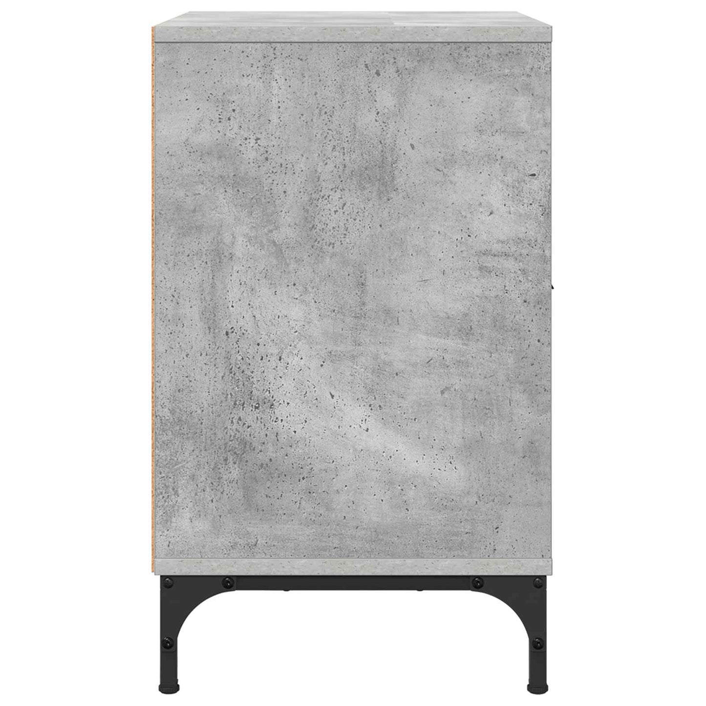 vidaXL Bedside Cabinet Concrete grey 49 x 36 x 61 cm Engineered wood