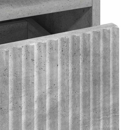 vidaXL Bedside Cabinet 2 pcs Concrete grey 49 x 36 x 61 cm