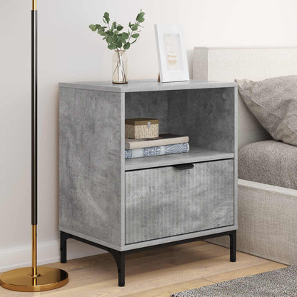 vidaXL Bedside Cabinet 2 pcs Concrete grey 49 x 36 x 61 cm
