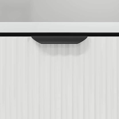 vidaXL Bedside Cabinet High gloss white 49 x 36 x 61 cm