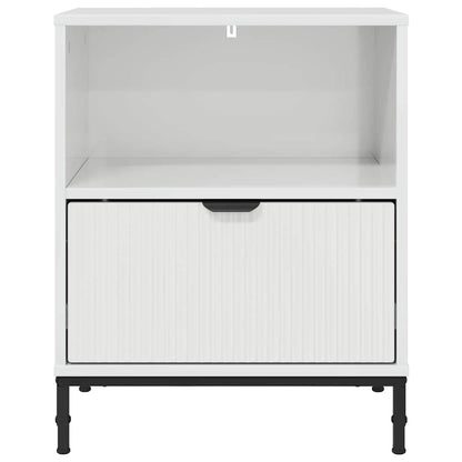 vidaXL Bedside Cabinet High gloss white 49 x 36 x 61 cm