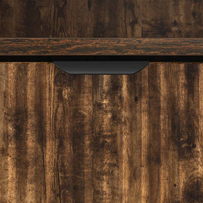 vidaXL Bedside Cabinet with Drawer 2 pcs Smoked oak 49 x 36 x 61 cm