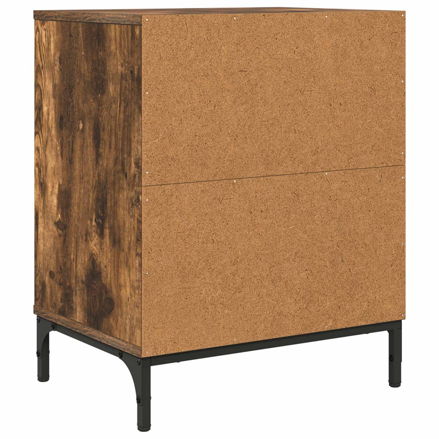 vidaXL Bedside Cabinet with Drawer 2 pcs Smoked oak 49 x 36 x 61 cm