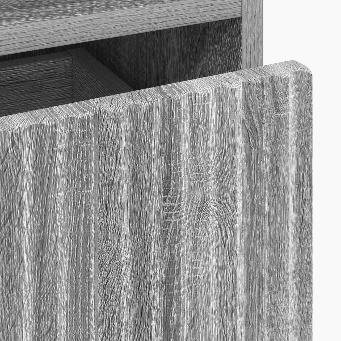 vidaXL Bedside Cabinet Grey sonoma 49 x 36 x 61 cm Engineered wood