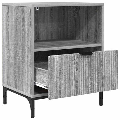 vidaXL Bedside Cabinet Grey sonoma 49 x 36 x 61 cm Engineered wood