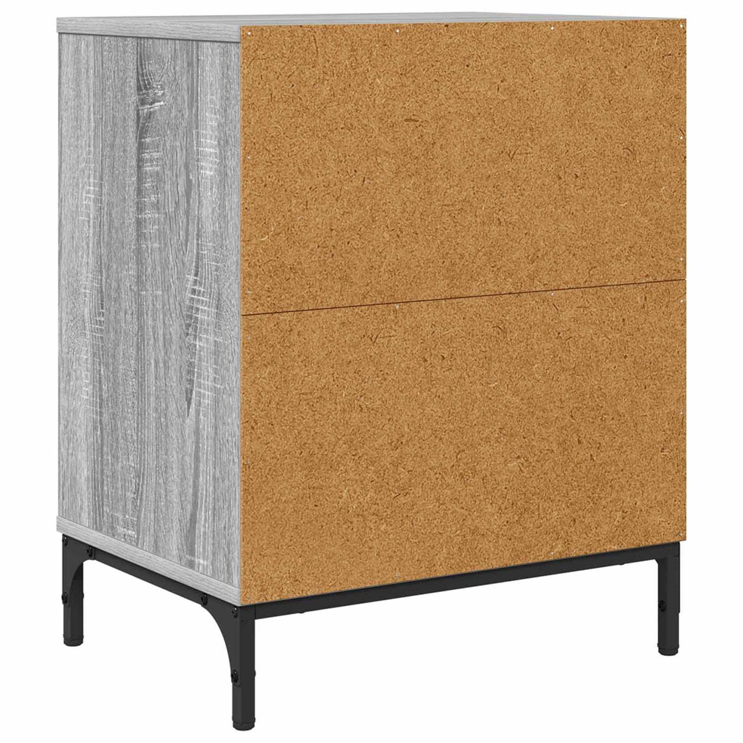 vidaXL Bedside Cabinet Grey sonoma 49 x 36 x 61 cm Engineered wood