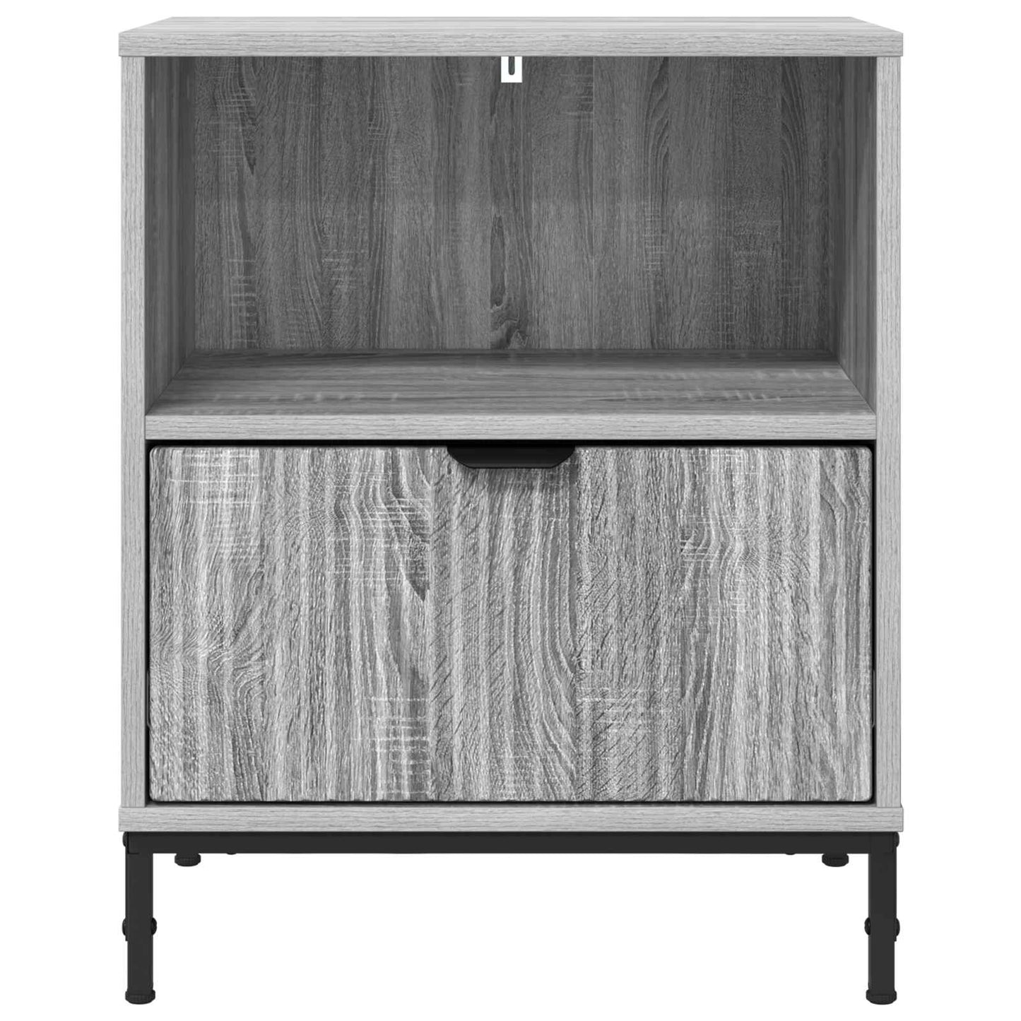 vidaXL Bedside Cabinet Grey sonoma 49 x 36 x 61 cm Engineered wood