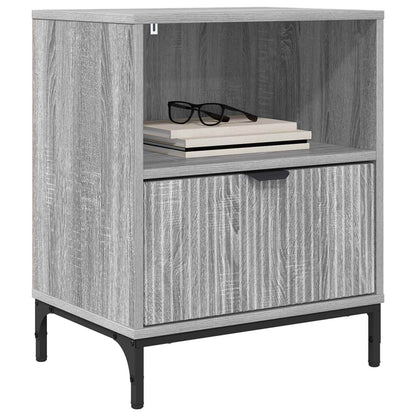 vidaXL Bedside Cabinet Grey sonoma 49 x 36 x 61 cm Engineered wood