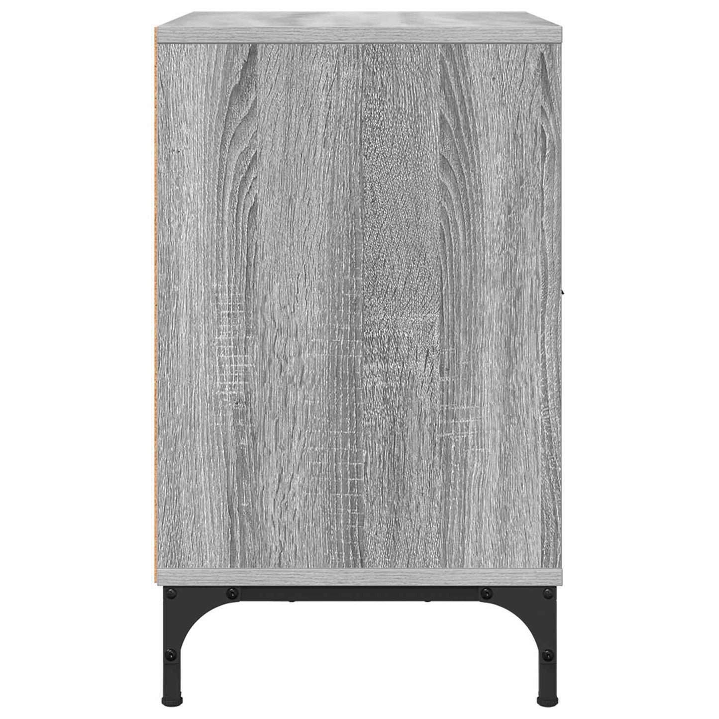 vidaXL Bedside Cabinet with Drawer 2 pcs Grey sonoma 49 x 36 x 61 cm