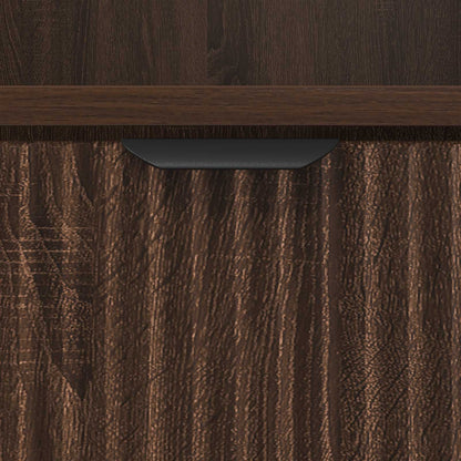 vidaXL Bedside Cabinet 2 pcs Brown oak 49 x 36 x 61 cm Engineered wood