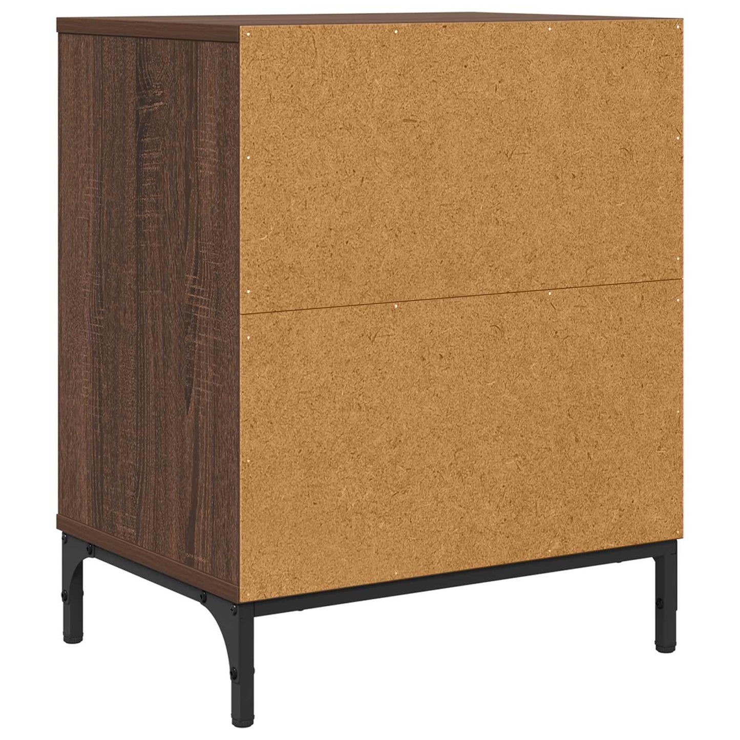 vidaXL Bedside Cabinet 2 pcs Brown oak 49 x 36 x 61 cm Engineered wood