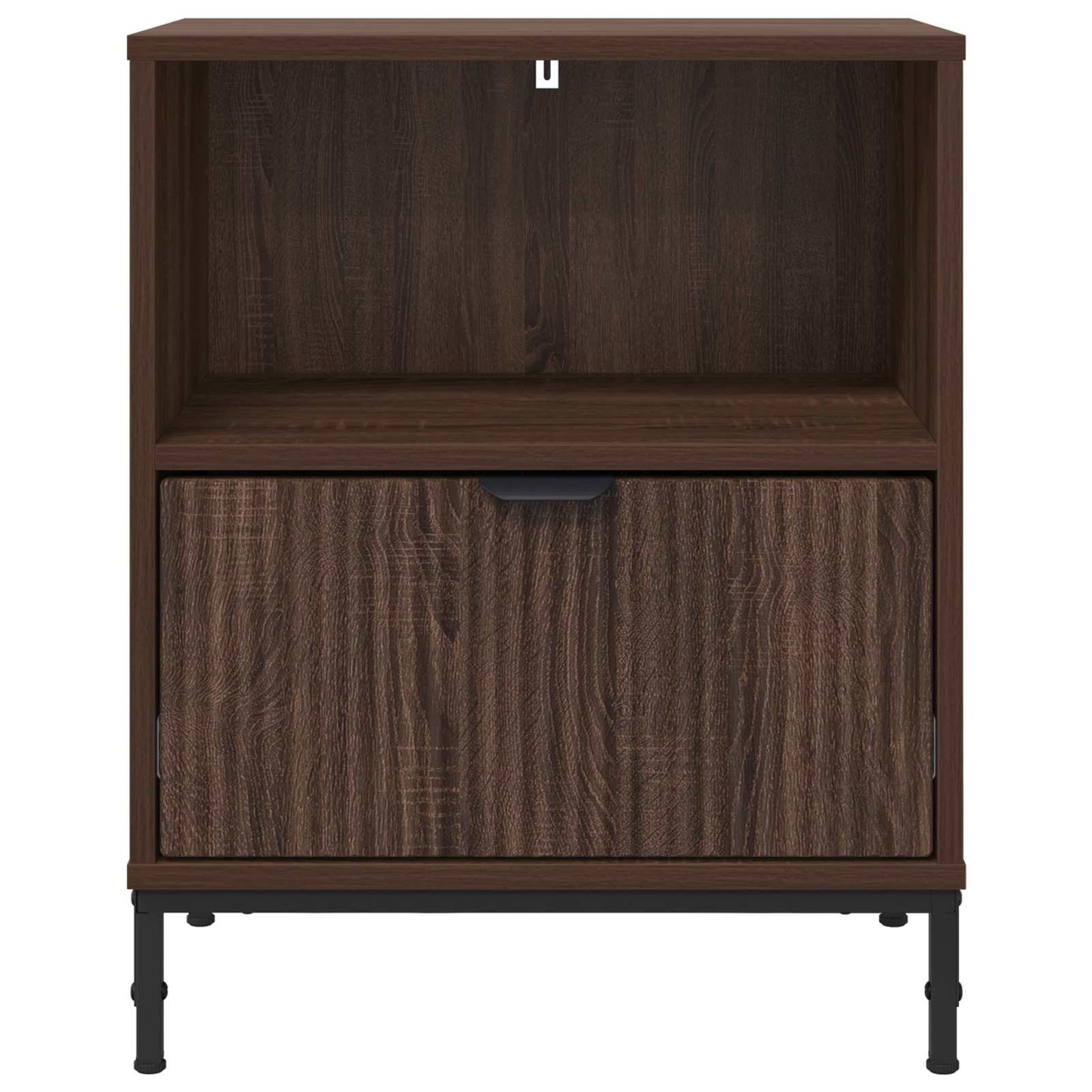 vidaXL Bedside Cabinet 2 pcs Brown oak 49 x 36 x 61 cm Engineered wood
