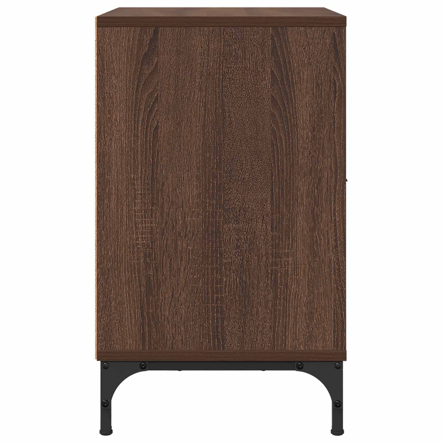 vidaXL Bedside Cabinet 2 pcs Brown oak 49 x 36 x 61 cm Engineered wood