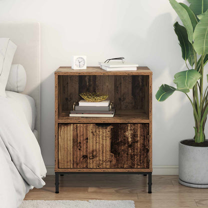 vidaXL Bedside Cabinet Old wood 49 x 36 x 61 cm Engineered wood