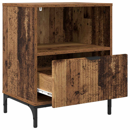 vidaXL Bedside Cabinet Old wood 49 x 36 x 61 cm Engineered wood