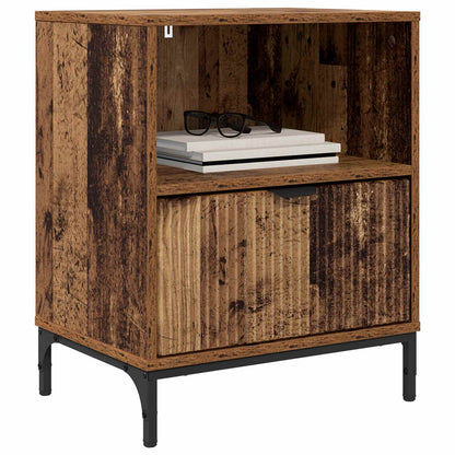 vidaXL Bedside Cabinet Old wood 49 x 36 x 61 cm Engineered wood
