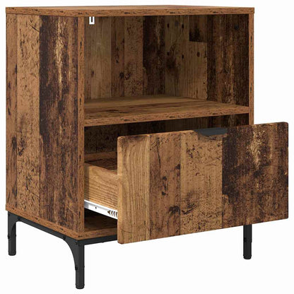 vidaXL Bedside Cabinet 2 pcs Old wood 49 x 36 x 61 cm Engineered wood
