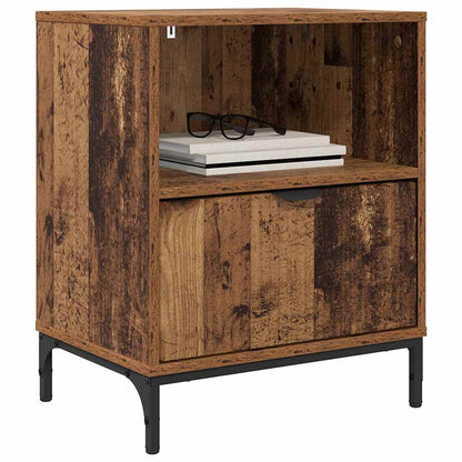 vidaXL Bedside Cabinet 2 pcs Old wood 49 x 36 x 61 cm Engineered wood