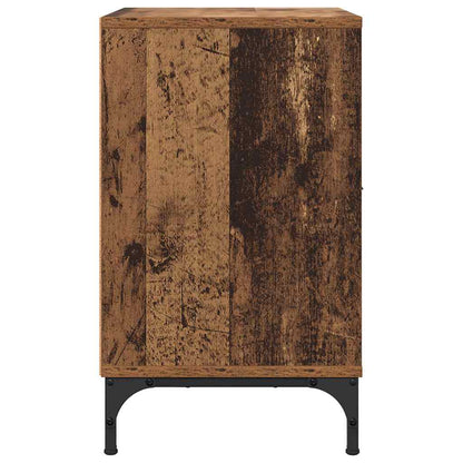 vidaXL Bedside Cabinet 2 pcs Old wood 49 x 36 x 61 cm Engineered wood