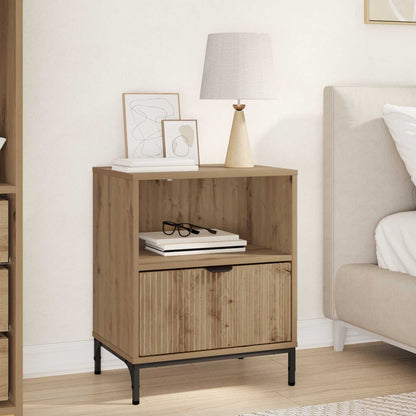 vidaXL Bedside Cabinet Artisan oak 49 x 36 x 61 cm Engineered wood
