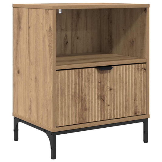 vidaXL Bedside Cabinet Artisan oak 49 x 36 x 61 cm Engineered wood