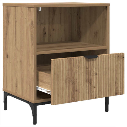 vidaXL Bedside Cabinet Artisan oak 49 x 36 x 61 cm Engineered wood