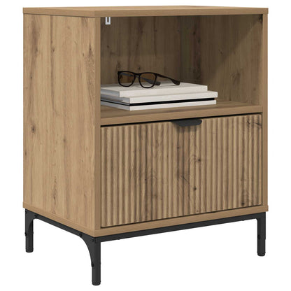 vidaXL Bedside Cabinet 2 pcs Artisan oak 49 x 36 x 61 cm