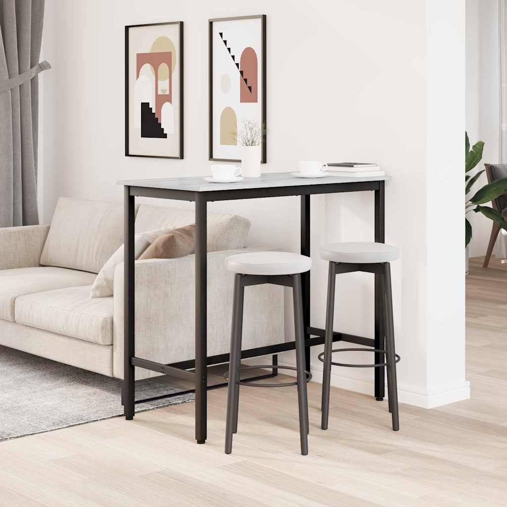 vidaXL Table Grey Sonoma 100 x 50 x 90.5 cm Engineered Wood and Steel