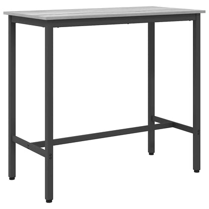 vidaXL Table Grey Sonoma 100 x 50 x 90.5 cm Engineered Wood and Steel