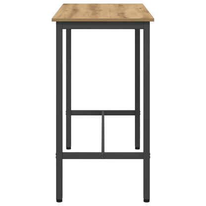 vidaXL Table Artisan Oak 100 x 50 x 100.5 cm Engineered Wood and Steel