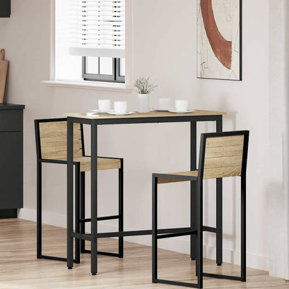 vidaXL Table Sonoma Oak 100 x 40 x 100.5 cm Engineered Wood and Steel