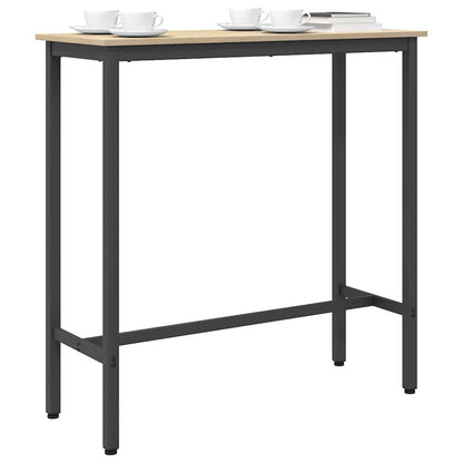 vidaXL Table Sonoma Oak 100 x 40 x 100.5 cm Engineered Wood and Steel