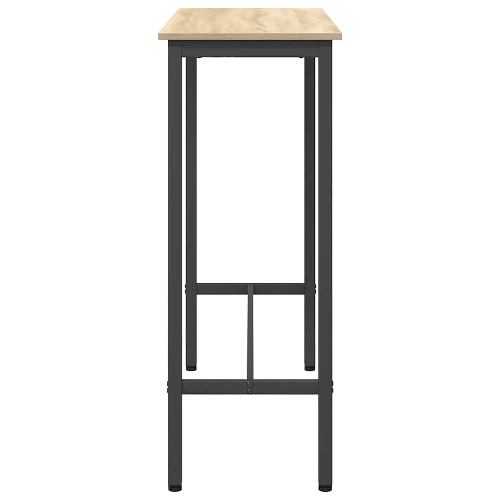 vidaXL Table Sonoma Oak 100 x 40 x 100.5 cm Engineered Wood and Steel