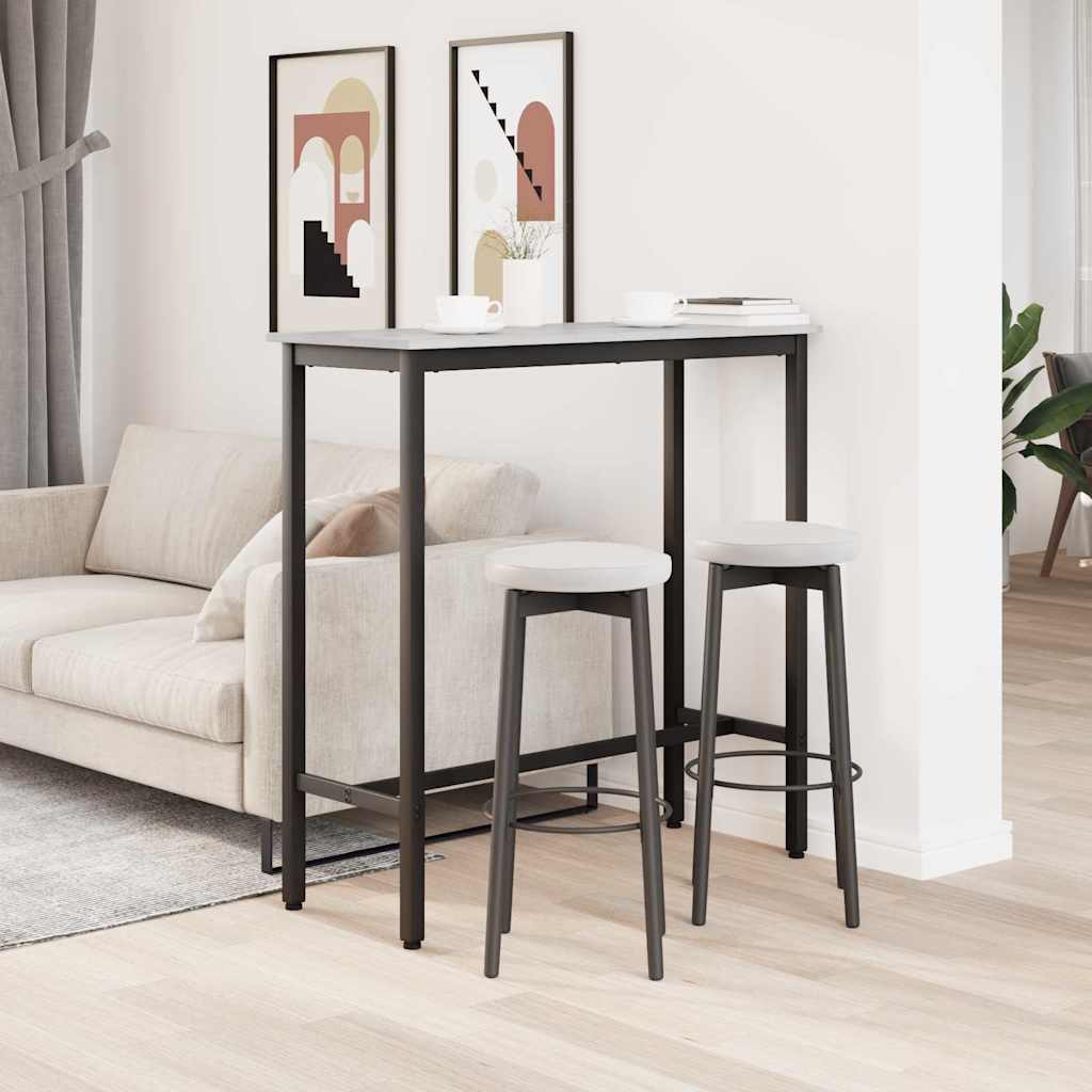 vidaXL Table Grey Sonoma 100 x 40 x 100.5 cm Engineered Wood and Steel