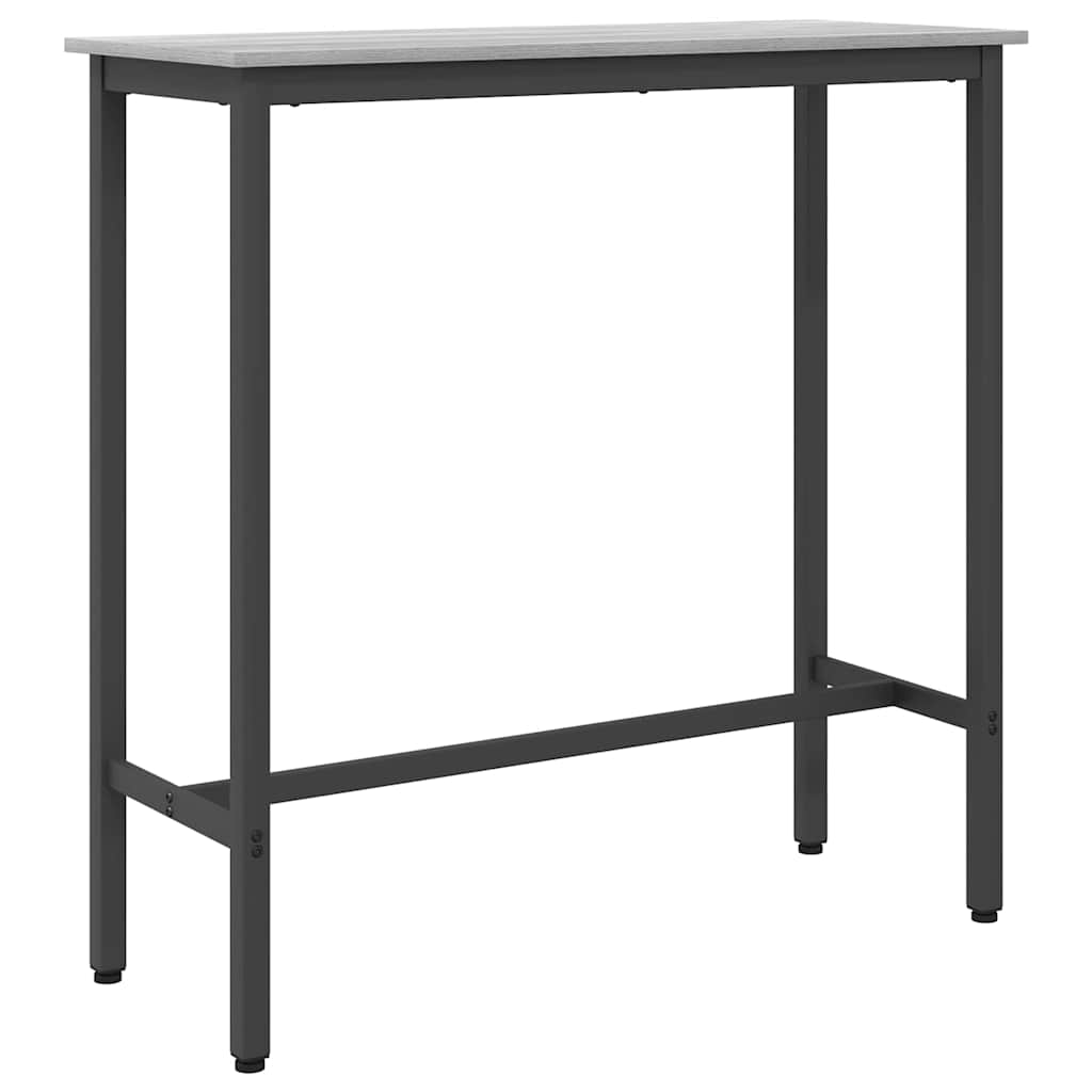 vidaXL Table Grey Sonoma 100 x 40 x 100.5 cm Engineered Wood and Steel