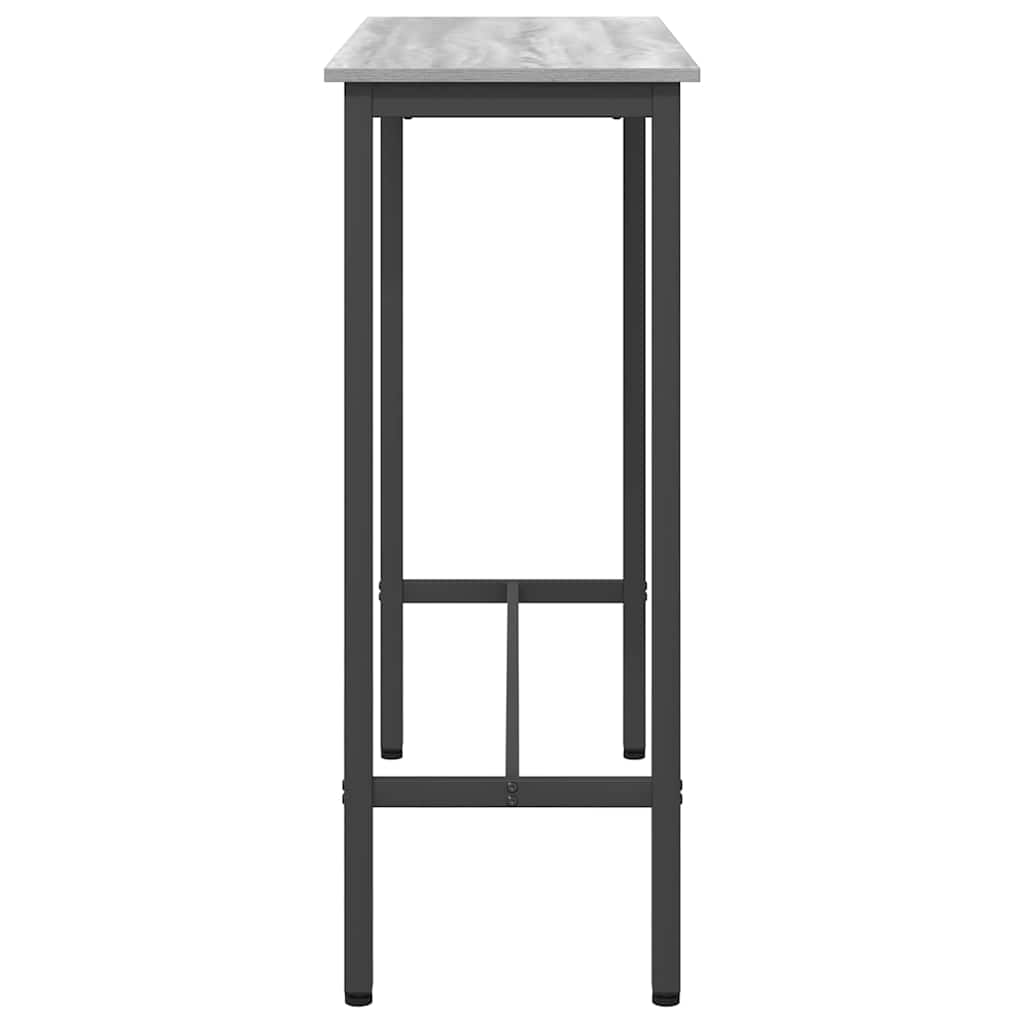 vidaXL Table Grey Sonoma 100 x 40 x 100.5 cm Engineered Wood and Steel