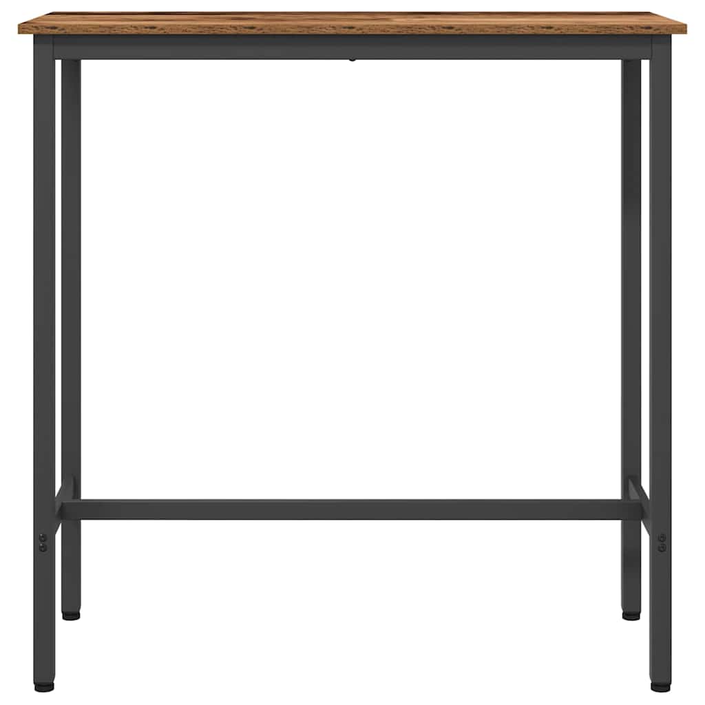 vidaXL Table Old Wood 100 x 40 x 100.5 cm Engineered Wood and Steel