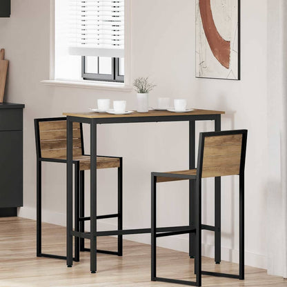 vidaXL Table Artisan Oak 100 x 50 x 90.5 cm Engineered Wood and Steel