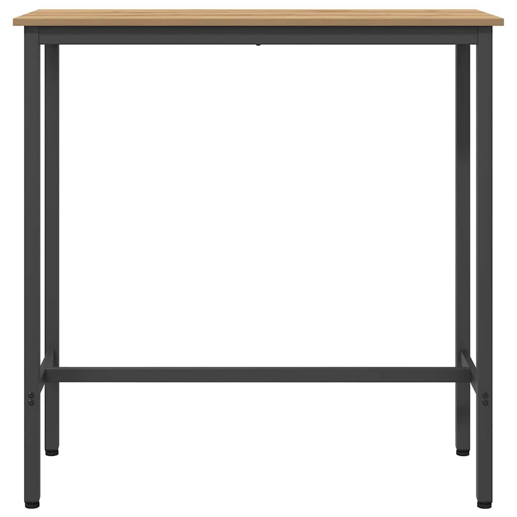 vidaXL Table Artisan Oak 100 x 50 x 90.5 cm Engineered Wood and Steel