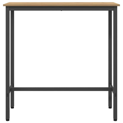 vidaXL Table Artisan Oak 100 x 50 x 90.5 cm Engineered Wood and Steel