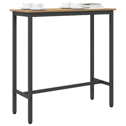 vidaXL Table Artisan Oak 100 x 50 x 90.5 cm Engineered Wood and Steel