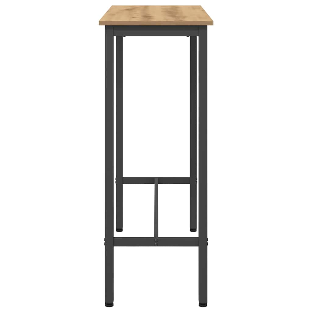 vidaXL Table Artisan Oak 100 x 50 x 90.5 cm Engineered Wood and Steel