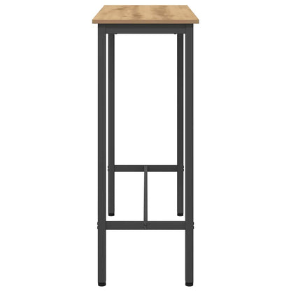 vidaXL Table Artisan Oak 100 x 50 x 90.5 cm Engineered Wood and Steel