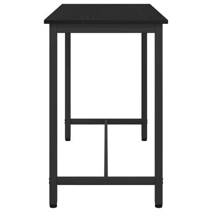 vidaXL Table Black Oak 100 x 50 x 76.5 cm Engineered Wood and Steel